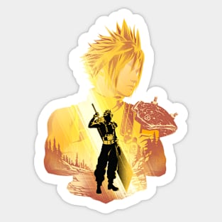 Cloud Strife Omnislash Soldier Sticker